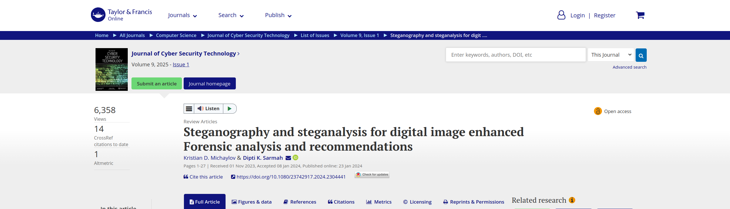 Exploring the Use of Steganography and Steganalysis in Forensic Investigations for Analysing Digital Evidence